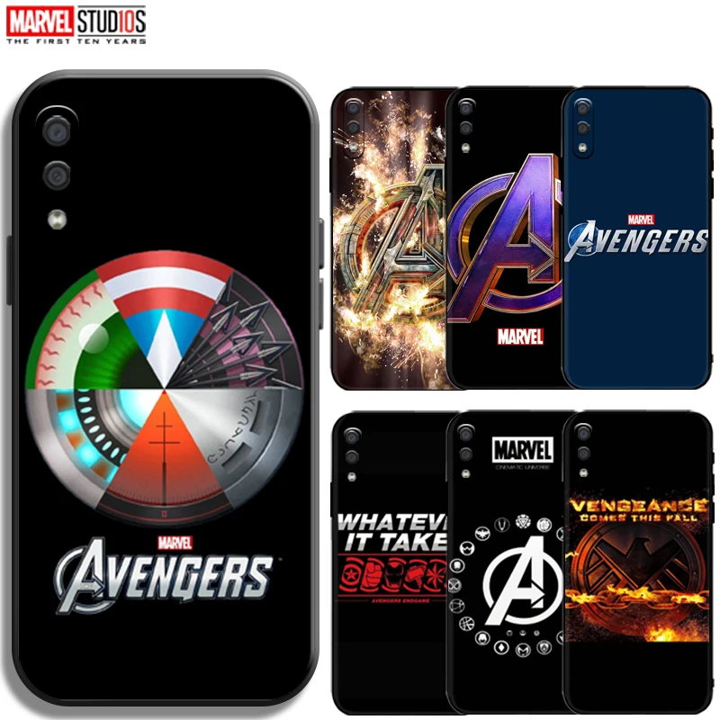 

Avengers Logo Phone Case For Samsung Galaxy M01 M01s M01 Core Ultra-Thin Black Carcasa Silicone Cover Coque Back