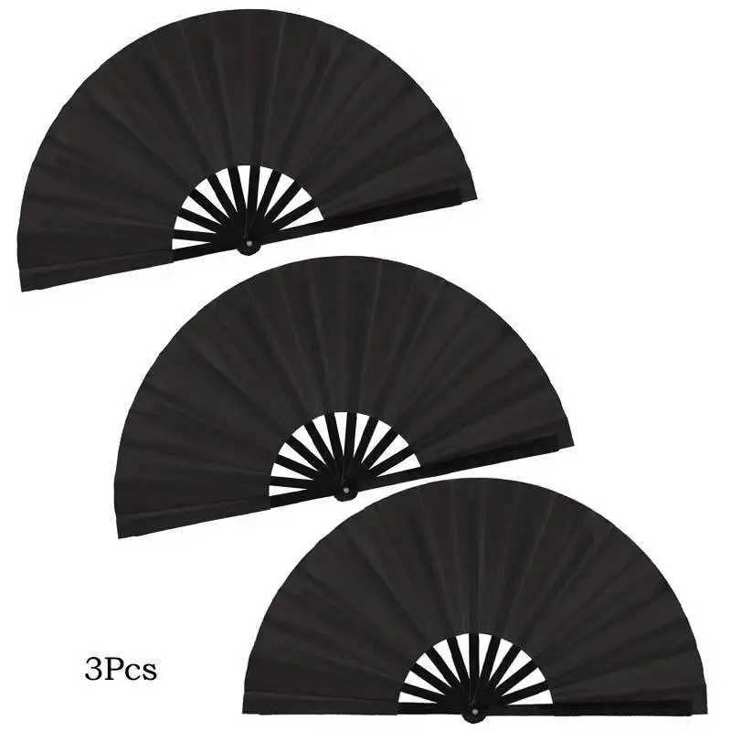 

Складные черные веера-зажимы