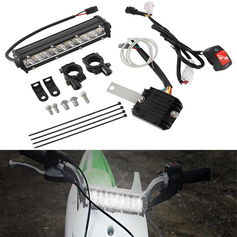 Светодиодная лампа для мотоцикла с выпрямителем Plug & Play для Kawasaki KLX110 2002-2009, светодиодные фары