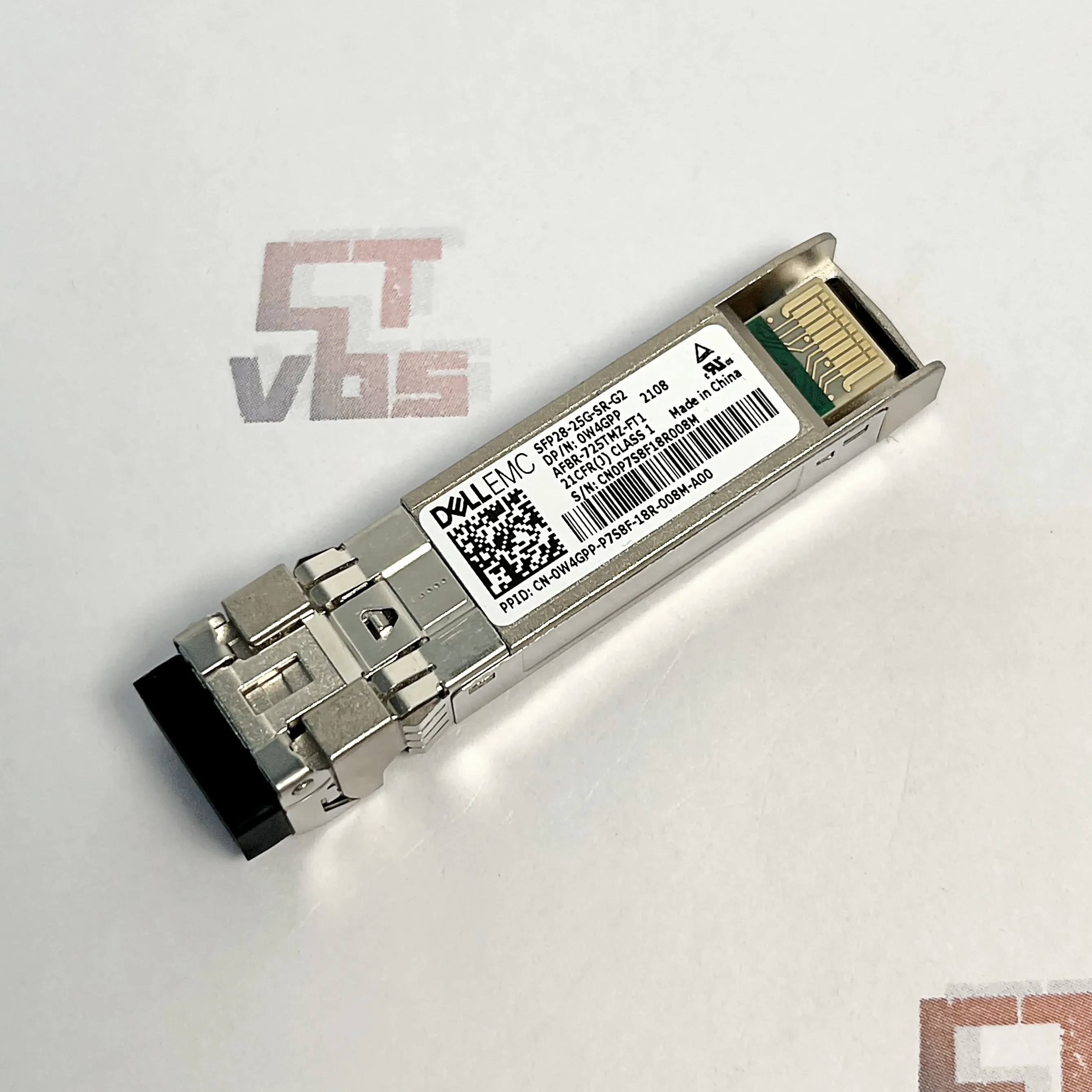 Dell EMC SFP28-25G-SR-G2 AFBR-725TMZ-FT1 W4GPP 25GBe 850nm 100m Mmf Duplex Lc Pluggable Transceiver *Free Shipping*