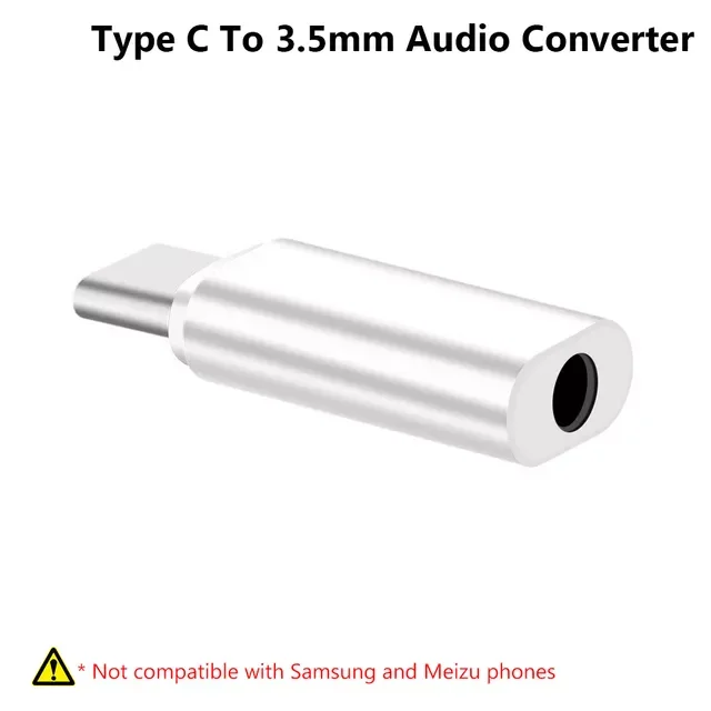 

To 3.5mm Jack Converter Earphone Audio Adapter Cable Type USB C To 3.5 Mm Headphone Aux Cable Type C Converter Adapter