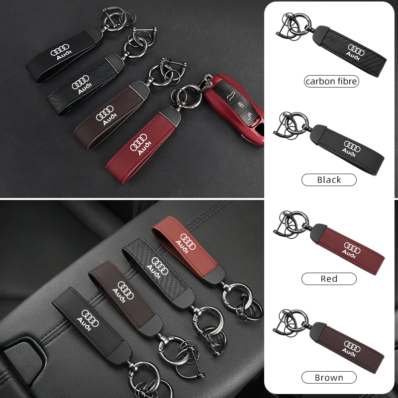 Автомобильный брелок для ключей брелок-держатель Audi Q5 Q7 Q3 A3 A4 A6 A5 A1 A8 Q8 Q2 A7 Quattro TT S3 S4