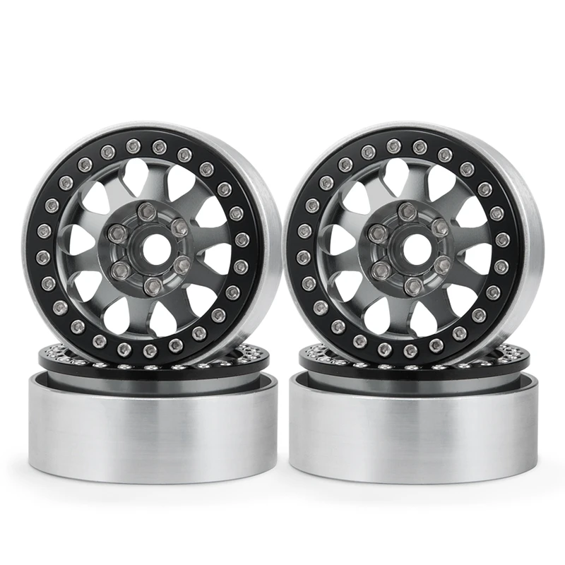 

4 шт. металлический 1,9 дюймовый Beadlock колесный обод ступицы колеса для 1/10 RC Гусеничный автомобиль Axial SCX10 90046 SCX10 III AXI03007 TRX4 D90