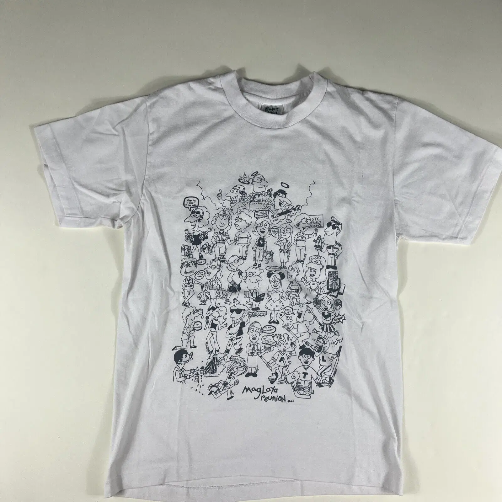 Винтажная Футболка Maglaya Reunion с мультяшным принтом