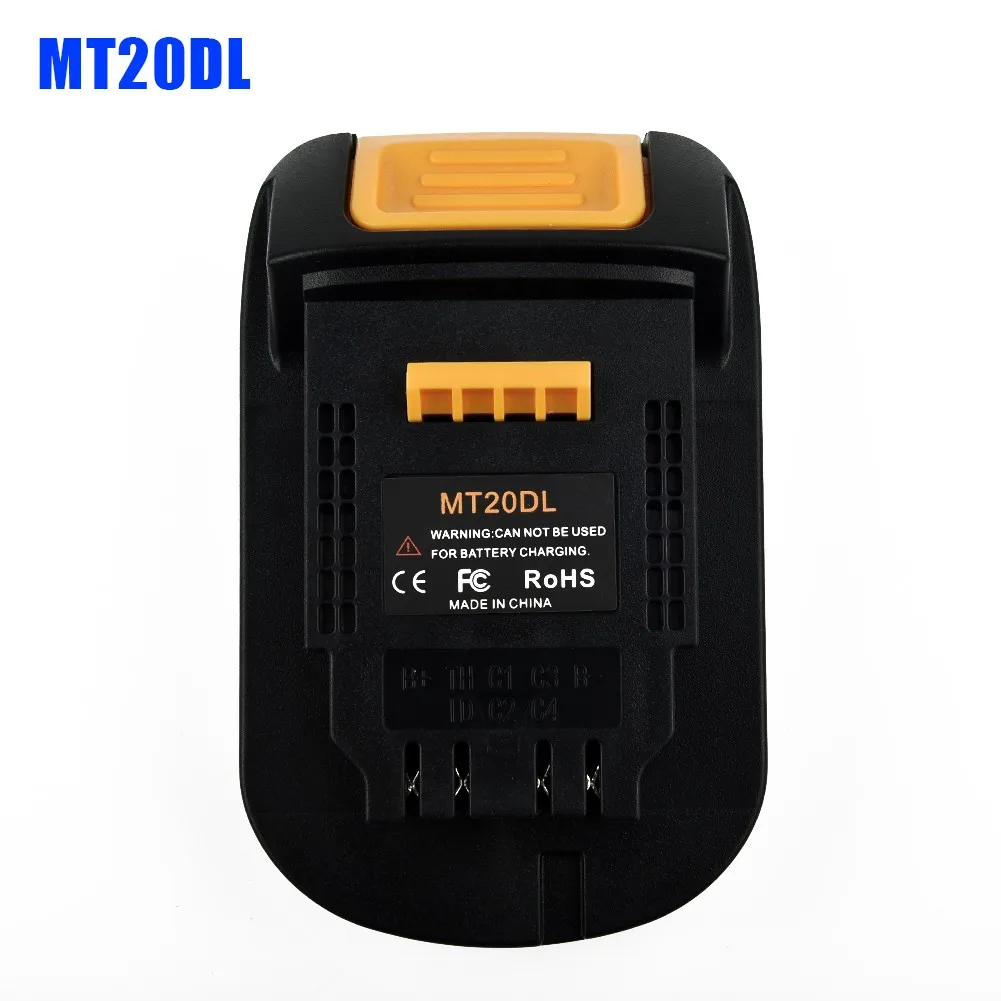 

MT20DL Battery Adapter For Makita 18V BL1860 BL1830 BL1815 Li-ion Battery For Dewalt 18V 20V Dcb200 Battery Converter Adapter