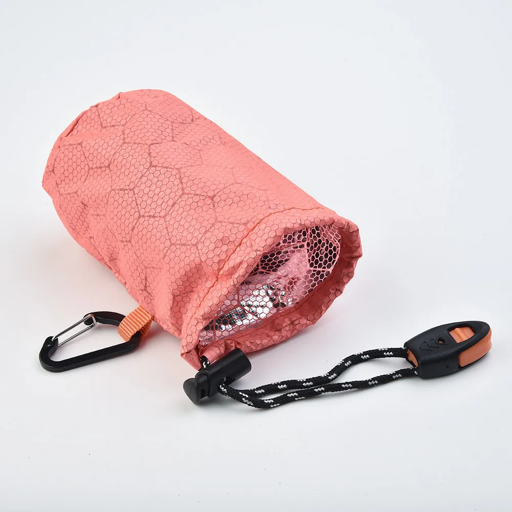 

11x6cm Outdoor Tourism Emergency Thermal Waterproof Sleeping Storage Bag Camping Sack Survival PE Aluminum Waterproof Fabric
