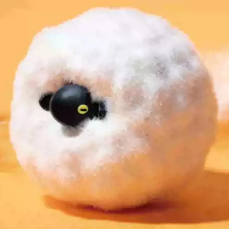 Фото Фигурка-украшение YELL Valais Blacknose Sheep из флокированного материала, оригинальный японский гашапон, в наличии, декор для рабочего стола, милый коллекционный предмет. №2