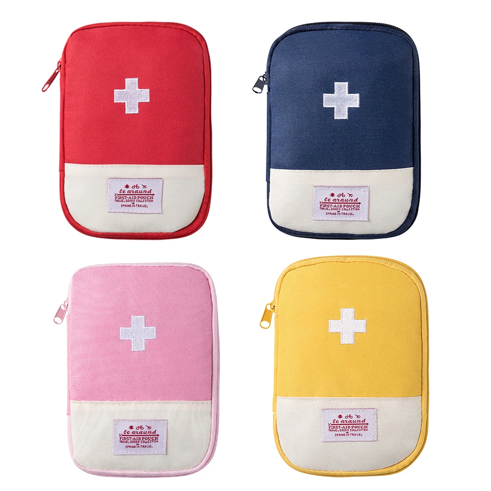 

Portable Medicine Storage Bag Camping Emergency First Aid Kit Organizer Survival Home Outdoor Travel Pill Case