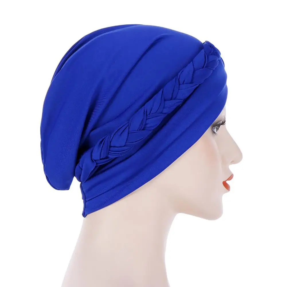 

Accessory Simple Brimless Twist Head Wrap Braided Turban Hat All Match for Washing Face
