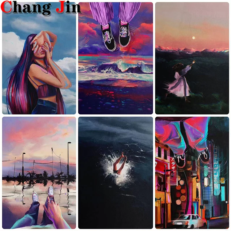 

5D алмазная живопись «сделай сам», волшебная суперсила, модная девушка, вышивка крестиком, портрет, Алмазная мозаика, вышивка, семейный декор...