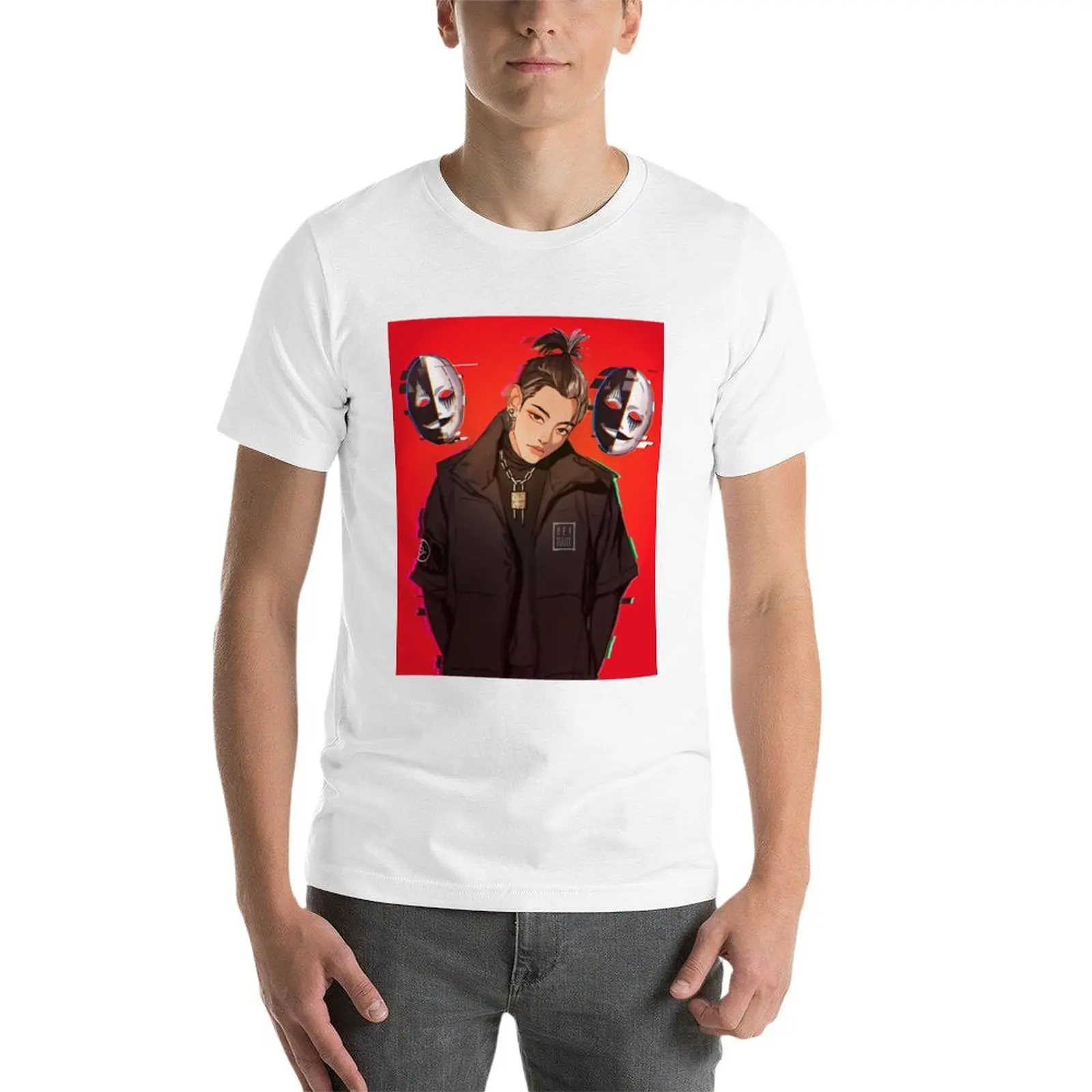 Новинка футболка Copie de HONGJOONG вечный солнечный свет кавайная одежда черная