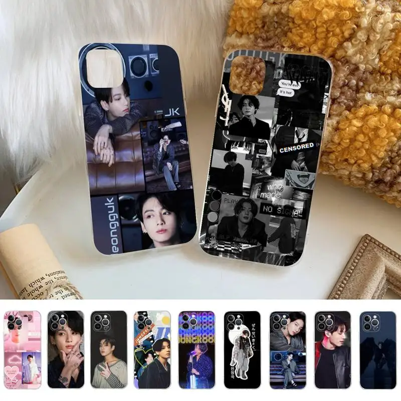 

Euphoria Jungkook KPOP Phone Case For iPhone 14 11 12 13 Mini Pro XS Max Cover 6 7 8 Plus X XR SE 2020 Funda Shell