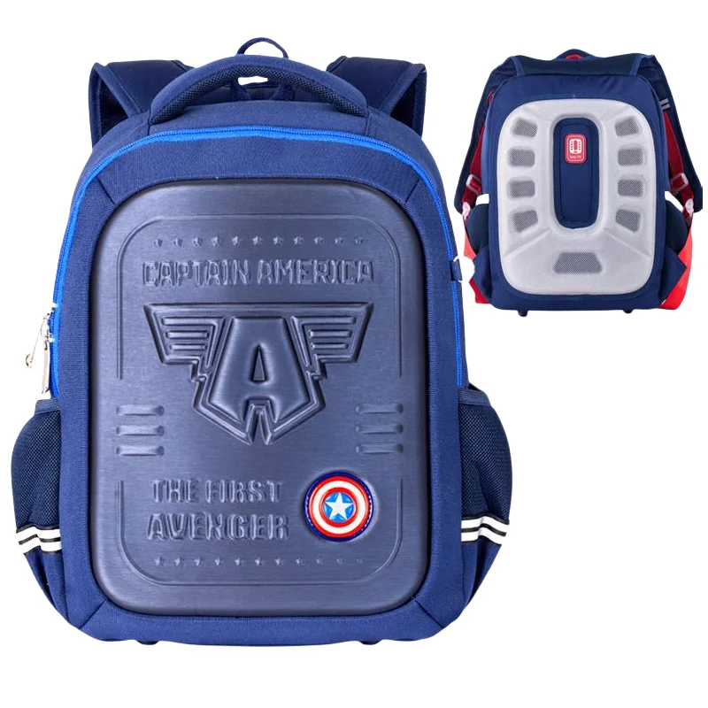 Marvel Anime Spider-Man Creative Peripheral Children's Fashion Cartoon School Bag Student Personality Backpack Holiday Gift