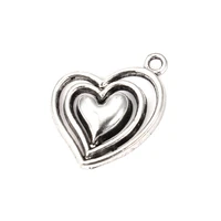20pcslot charms three floors love hearts pendants for diy jewelry handmade making earrings necklace keychain craft accessories