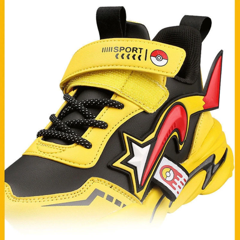 Детская спортивная обувь Pikachu для мальчиков и девочек кроссовки бега досуга с