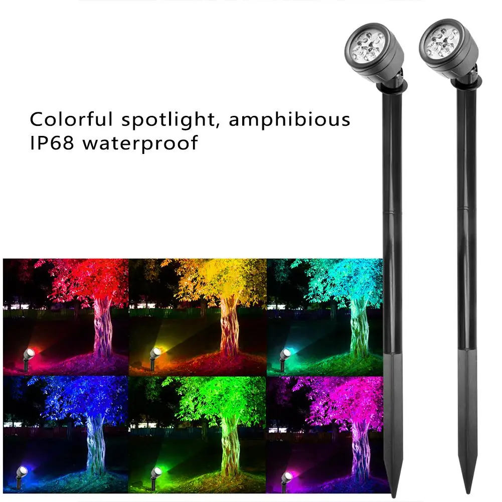 

Outdoor Waterproof Spotlight Garden Lawn Lamp Safe Low Voltage Powered Park Square Light With Remote Control