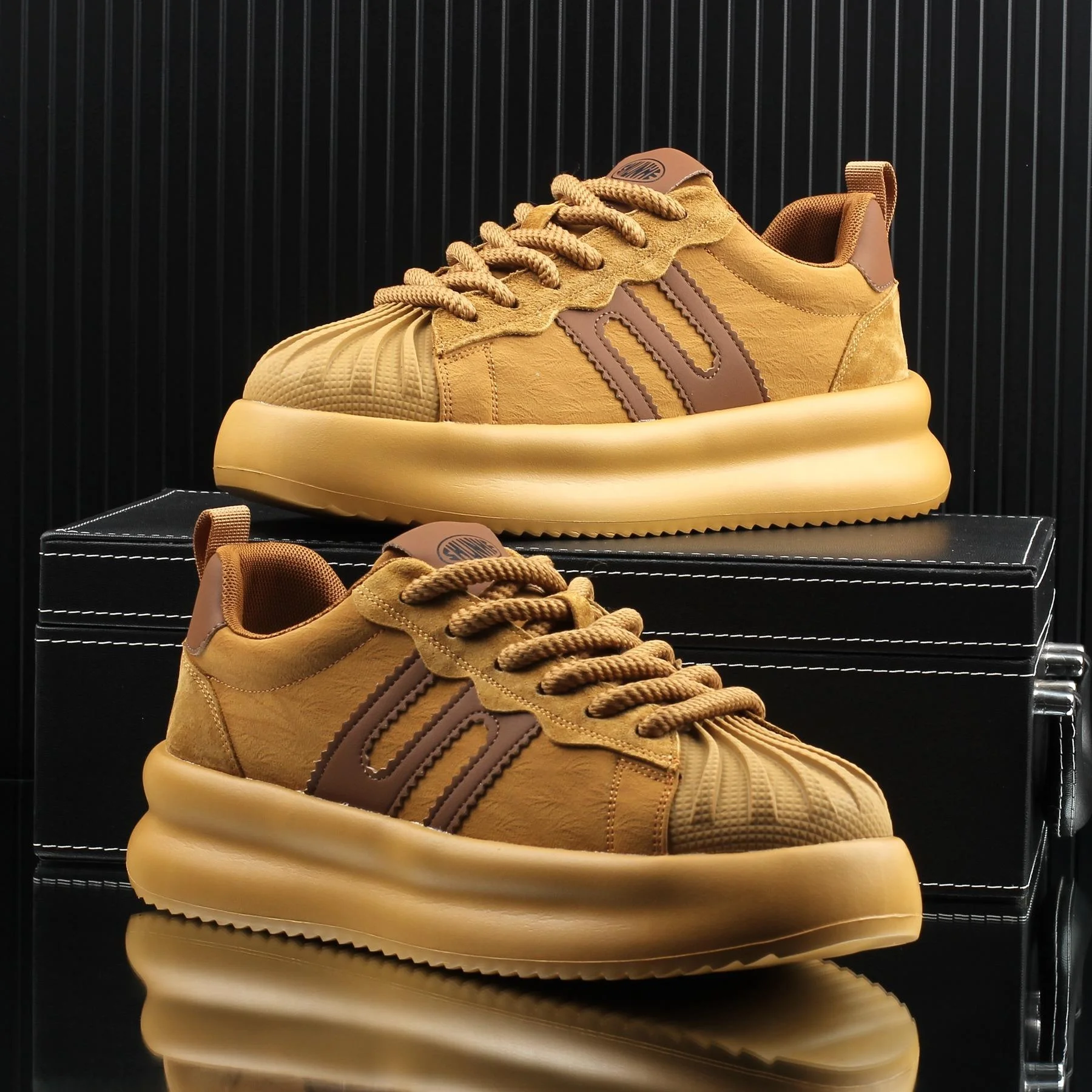 Мужская обувь 2024 осенне-зимние новые туфли для досок мужская повседневная на