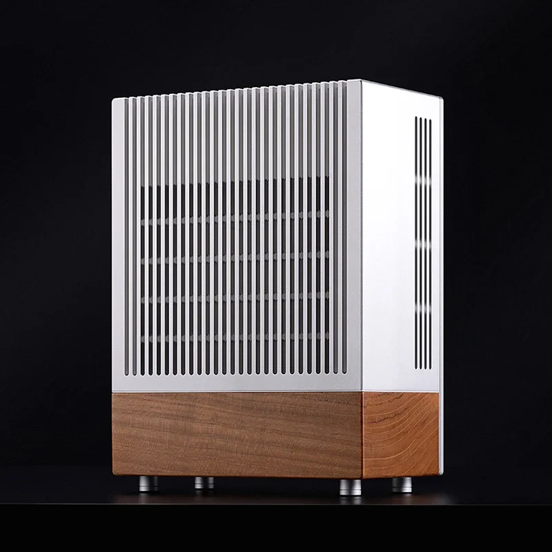 Полностью алюминиевый цельнодеревянный 1U Интегрированный Дисплей для ITX корпуса