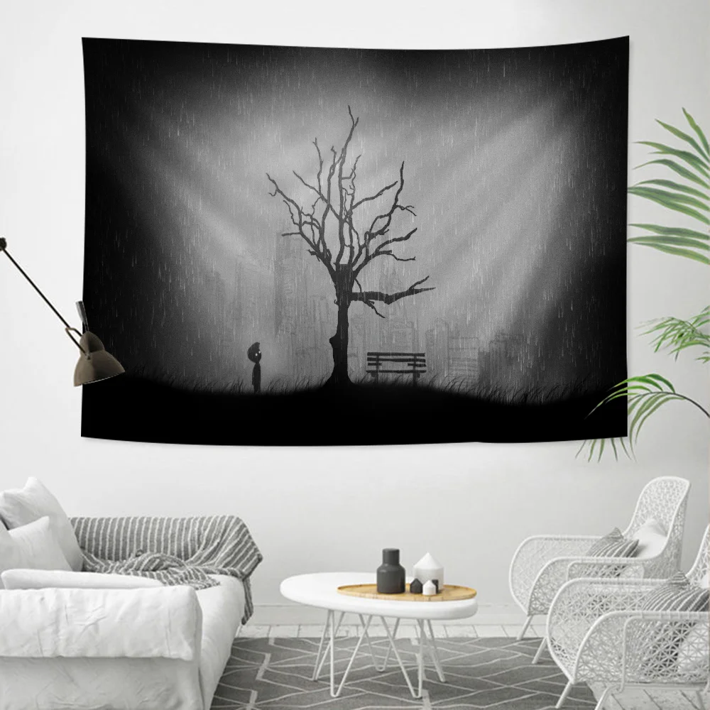 Яркий гобелен для игр Limbo настенный подвесной Таро хиппи оформление стен спальни