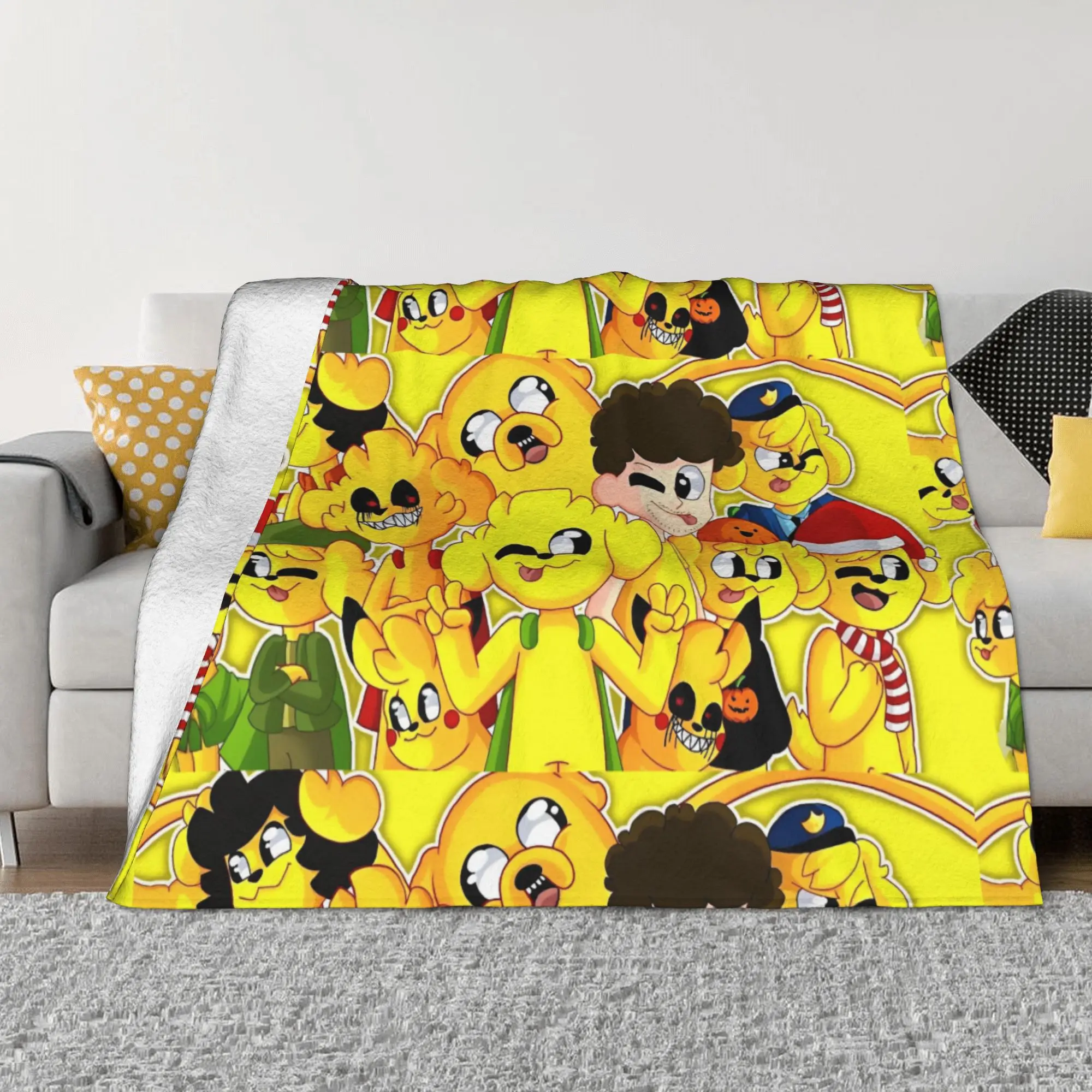 Mikecracks мультяшное коралловое флисовое плюшевое одеяло для кровати автомобиля