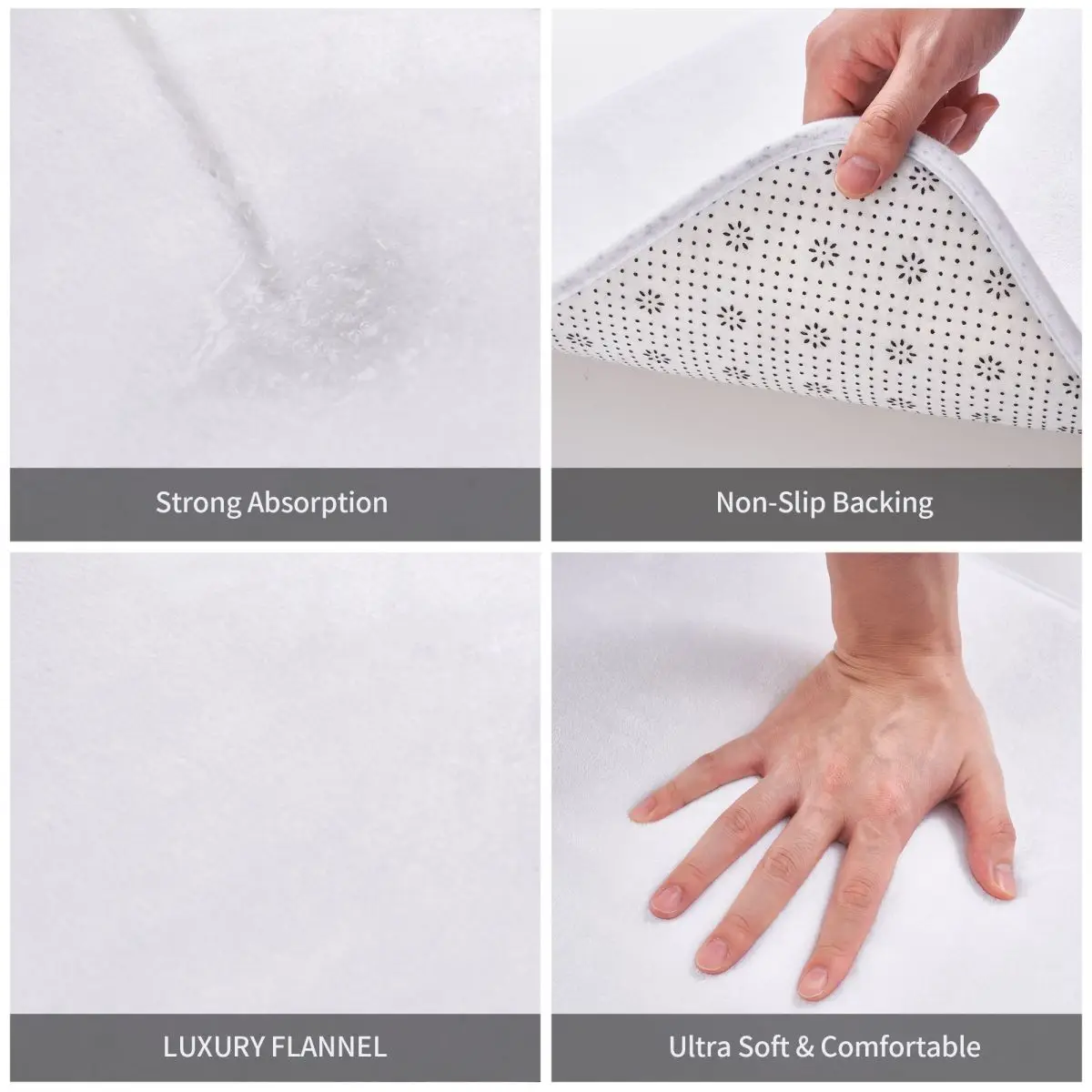 2 шт. абсорбирующие коврики для ванной из полиэстера |