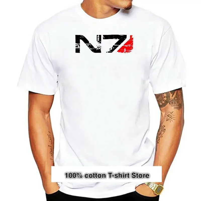 

Массовый эффект-Camiseta N7 для мужчин, Высококачественная футболка, Френка, неформальная, с гордостью, унисекс, holgada, ajax(1)