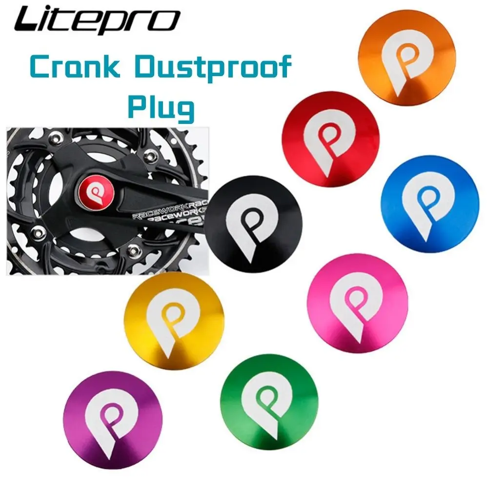 

Litepro Bicycle Aluminum Alloy Crank Dustproof Plug Hollow Bike Right Compatible M610 XT Crankset Covers Bicycle Accessories