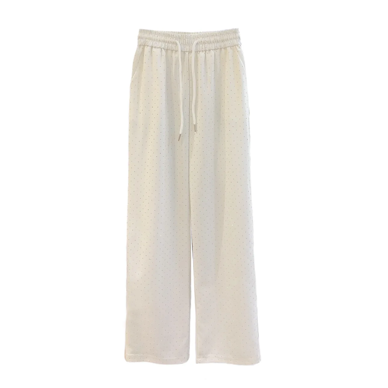 Женские брюки с бисером свободные прямые в Корейском стиле весна-лето 2024