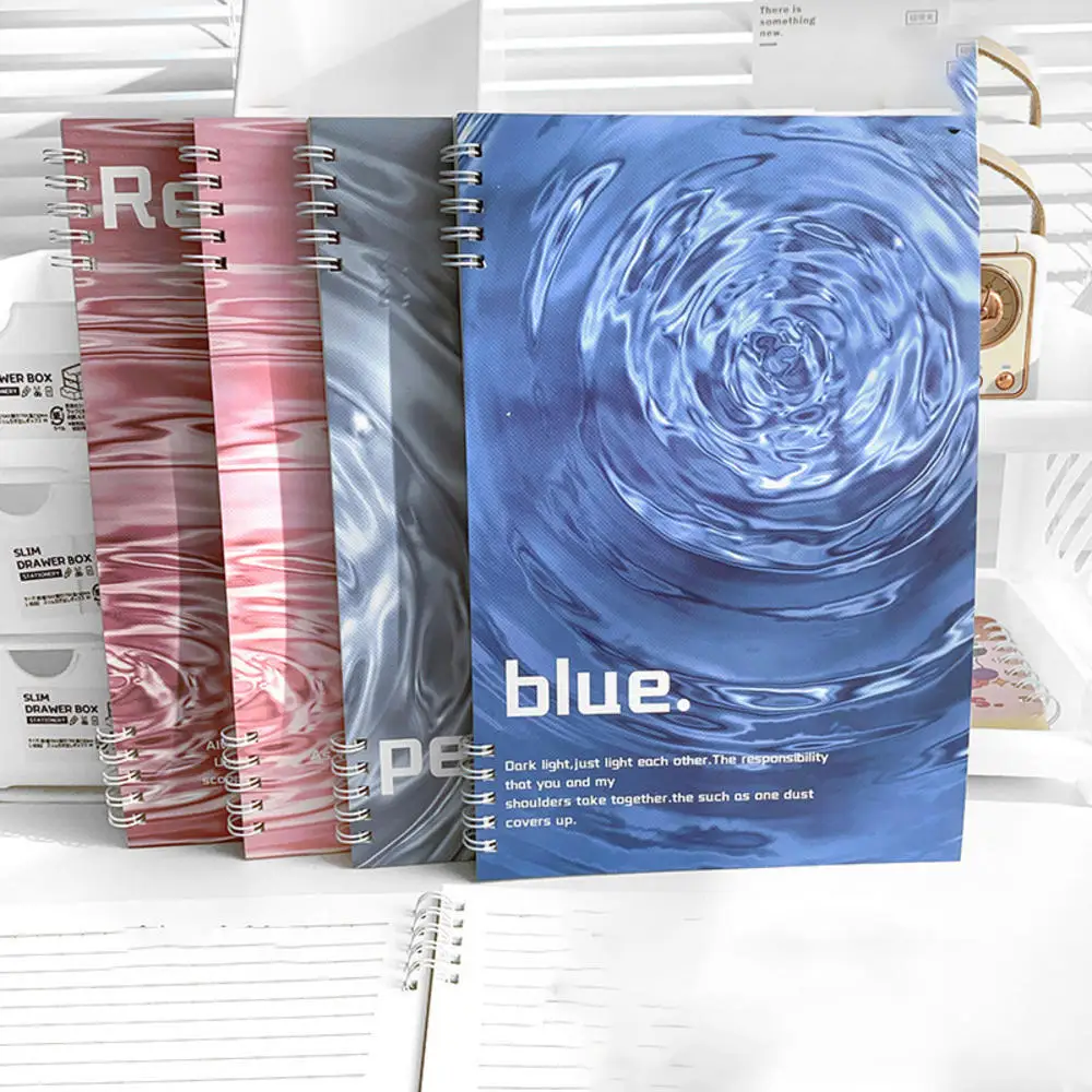 

water ripple Binder Notebook B5 Loose Leaf Spiral Coil Notebook Memo Note Diary Office School Supplies Kawaii Korean Stationery