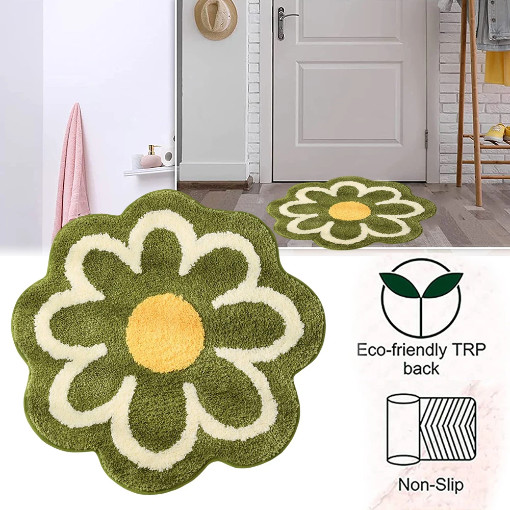 

Non-Slip Bath Entrance Door Mat Anti-Skid for Bathroom Shower Floor Effective for Toilet Kitchen Supplies Good Water Absorption