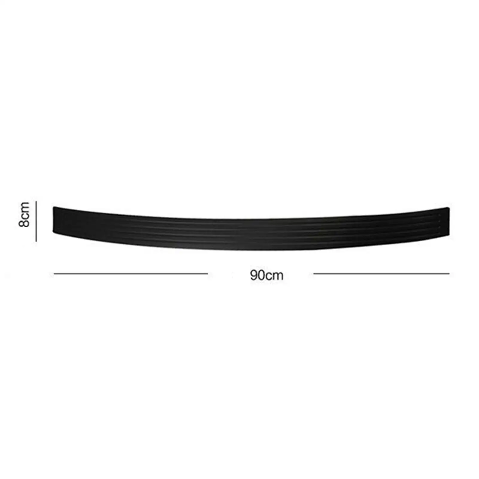 

Rear Bumper Protector Guard Rubber Anti Kick Strips Protection Fit for Car