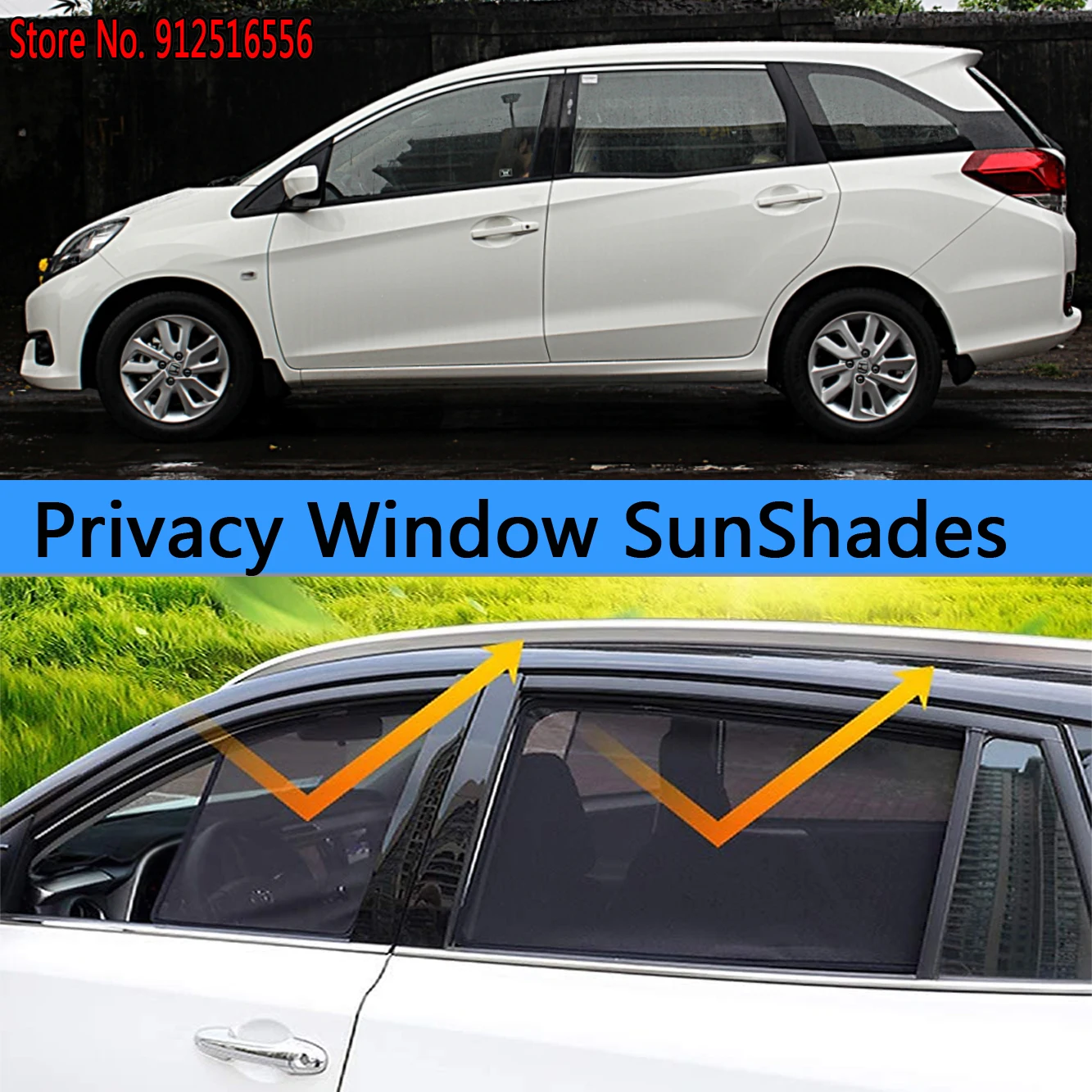 

Side Sun Shade Shading Protection Window SunShade Sunshield Accseeories For Honda Mobilio E RS DD4 DD5 2014-2022