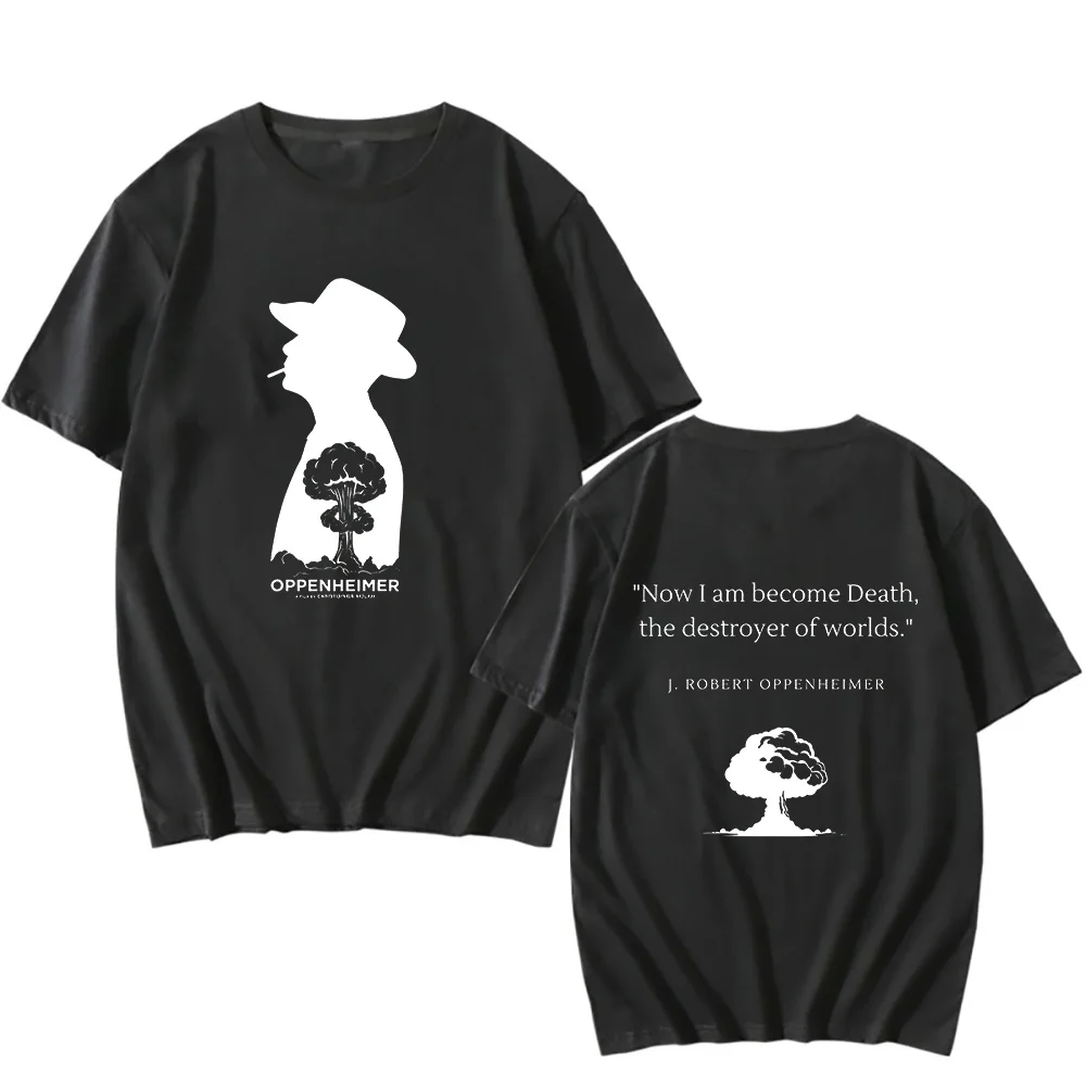 Футболки Oppenheimer с надписью Now I Am Death The Destroyer of World классические футболки принтом