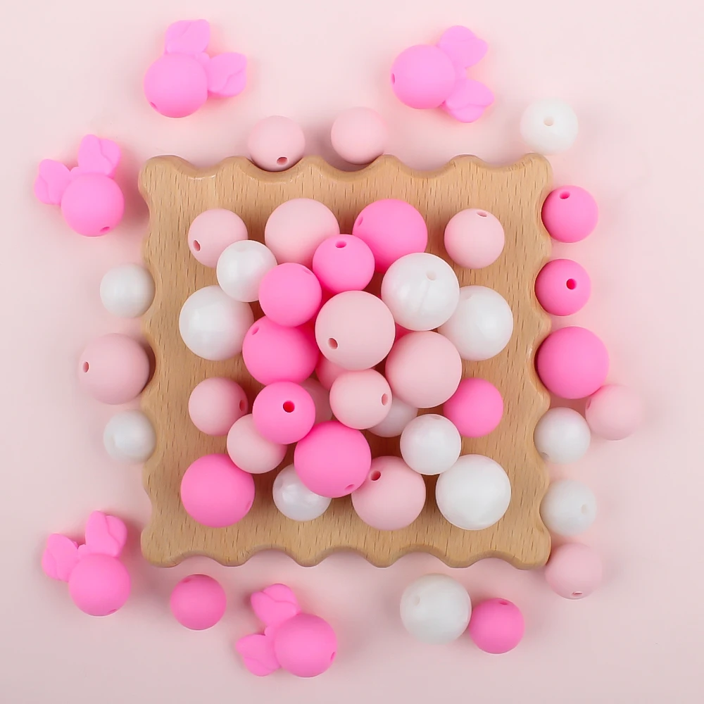 50Pcs Новый Силиконовые Бусины Мультфильм Форма Набор Для Изготовления Ювелирных