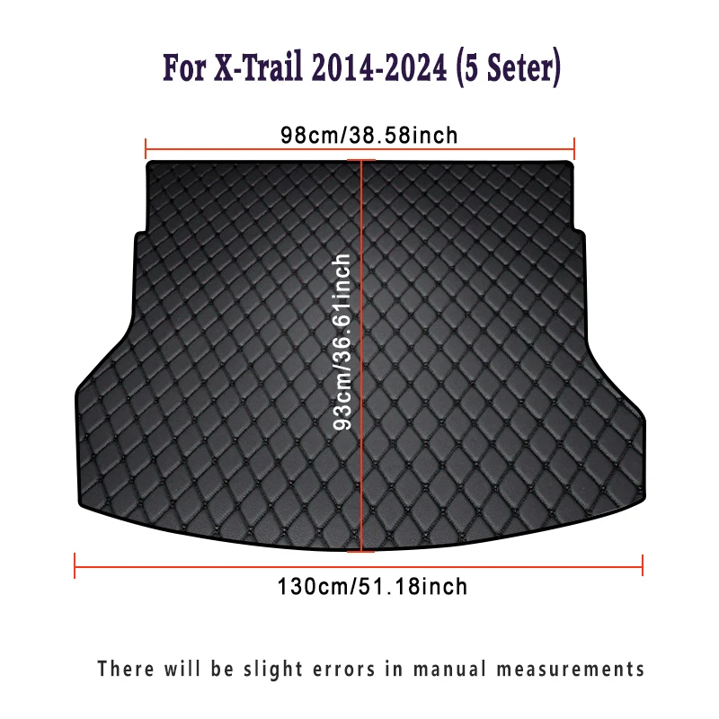 

Коврики в багажник, автомобильные коврики для Nissan X-Trail Xtrail 2025 2024 2023 2022 2021 2020 2019 2018 2017 2016-2008 (5 местных) аксессуары