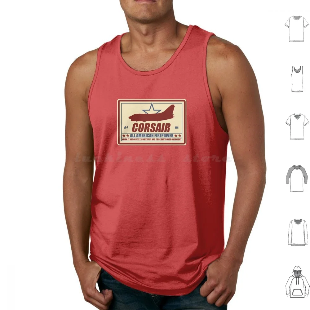 

A-7 Corsair Ii Tank Tops Print Cotton Navy A 7 Corsair Air Force A 7 Corsair Us Ground Attack Usaf A 7 Corsair A 7