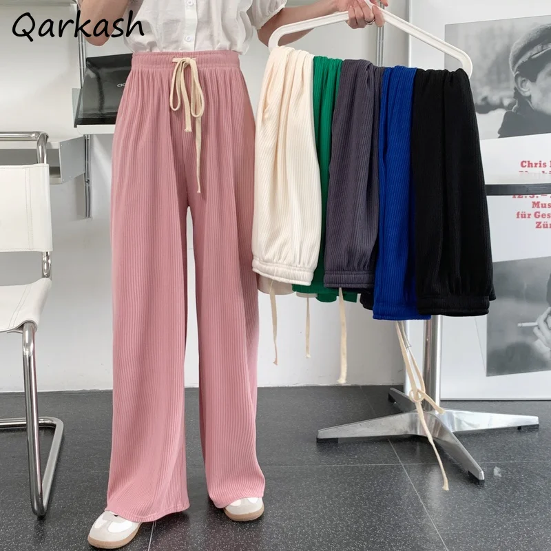 

Casual Pants Women Thin Summer Y2k Vintage Trousers Pantalones De Mujer All-match Teens 6 Colors Baggy Hipster Stylish Mujer New