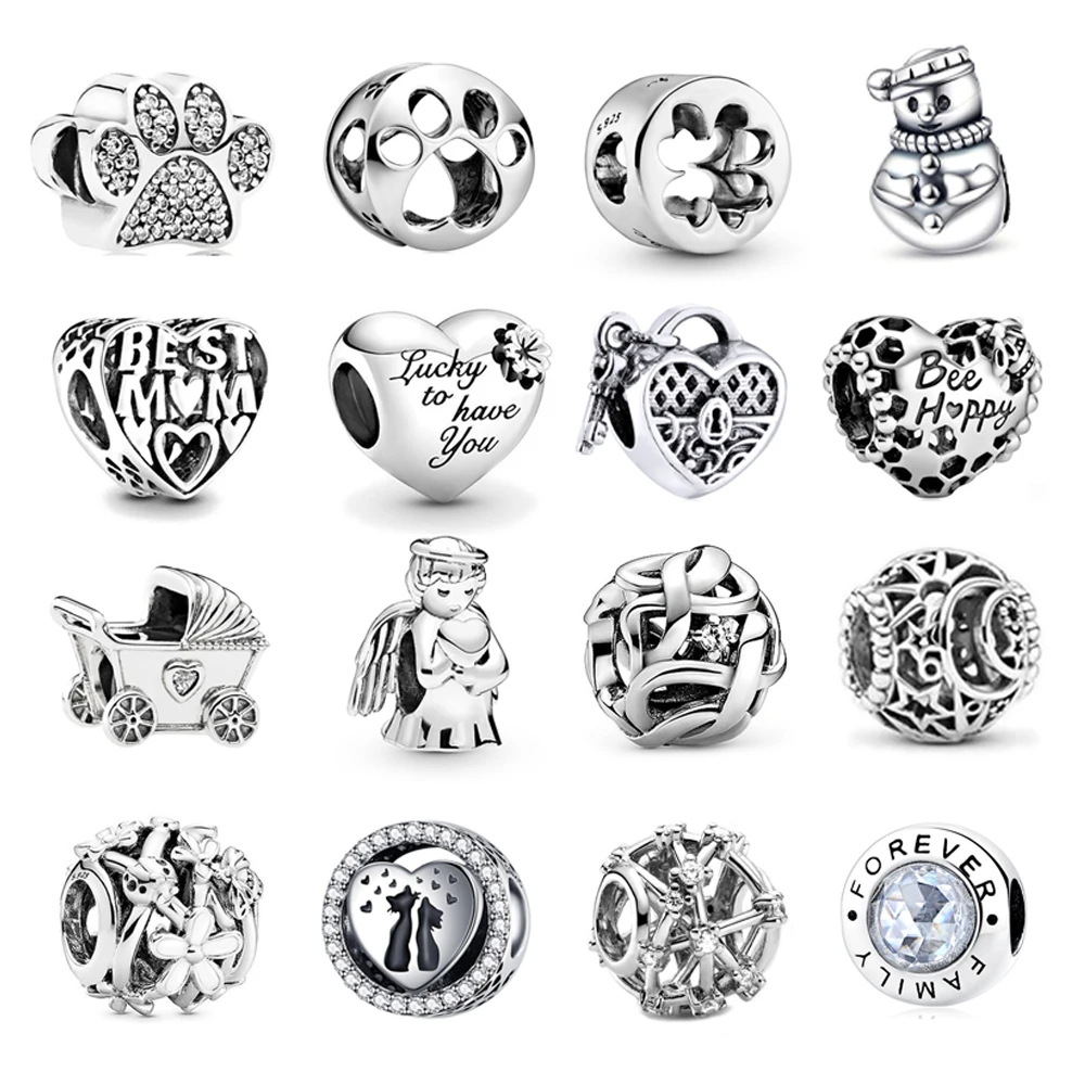 

Женские бусины-шармы Pandora, серебро 925 пробы, 925 пробы