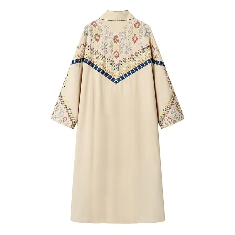 [Modx] Осень 2024 Новинка Mengzi в этническом стиле тонкая ветровка с защитой от