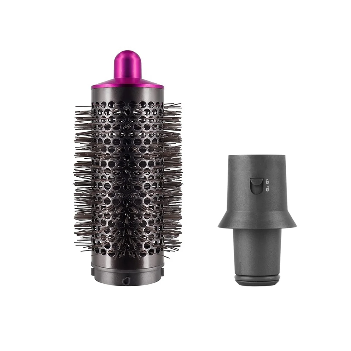 

Cylinder Comb and Adapter for Styler / Supersonic Hair Dryer Accessories Hair Styling Tool, Red & Gray