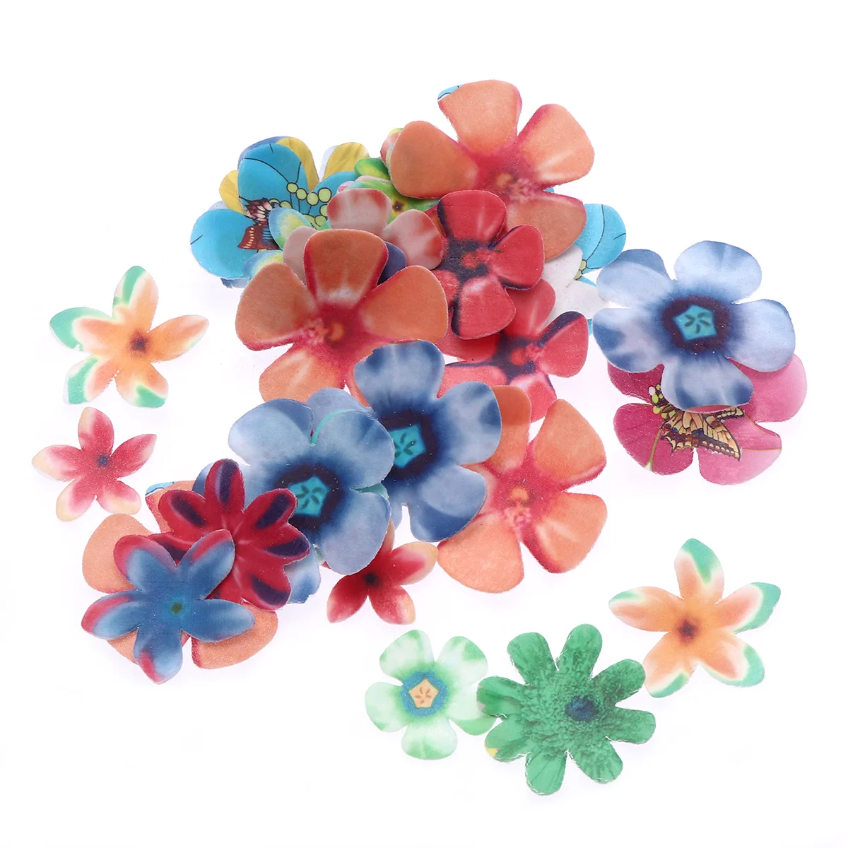 

Cake Flower Flowers Decorations Edible Cupcake Decoration Toppers Baking Decor Girls Wafer Cakes Birthday Dible Wedding Supplies