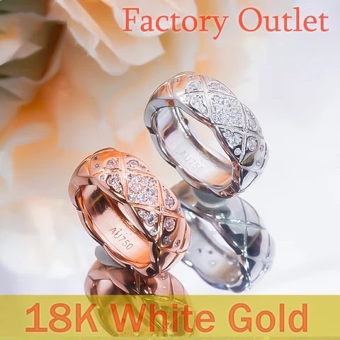 18k Platinum Micro инкрустированное Mosang бриллиантовое Сетчатое кольцо Женская Роскошная модная Роза светильник лучшая фотография
