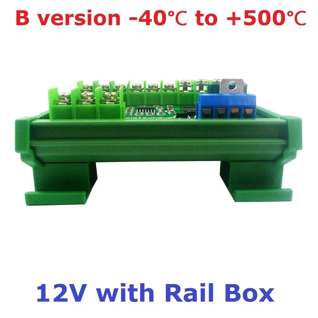 

4ch DC 12V -40~500 Celsius PT100 RTD RS485 Temperature Sensor Modbus RTU PLC