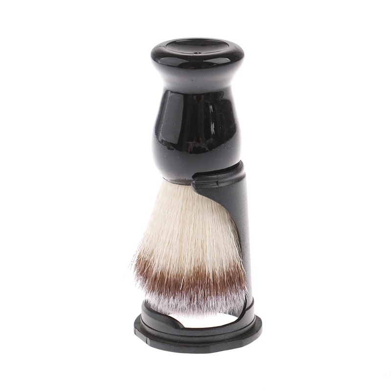 

Men's Shaving Brush Set 2 In 1 Acrylic Shaving Cut Razor Holder Stand Badger Hair Beard Brush Home Barber Shave Kit For Men Gift