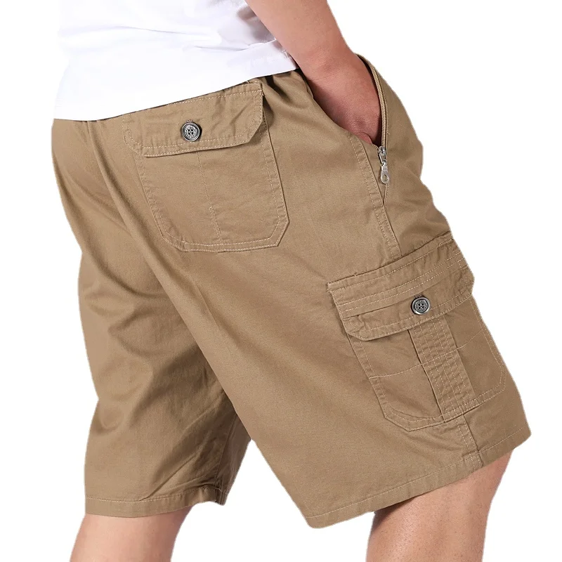 

2023 Summer Men Clothing Casual Cargo Beach Shorts Drawstring Soft Thin Loose Pants Quick-Drying Sports Joggers Streetwear