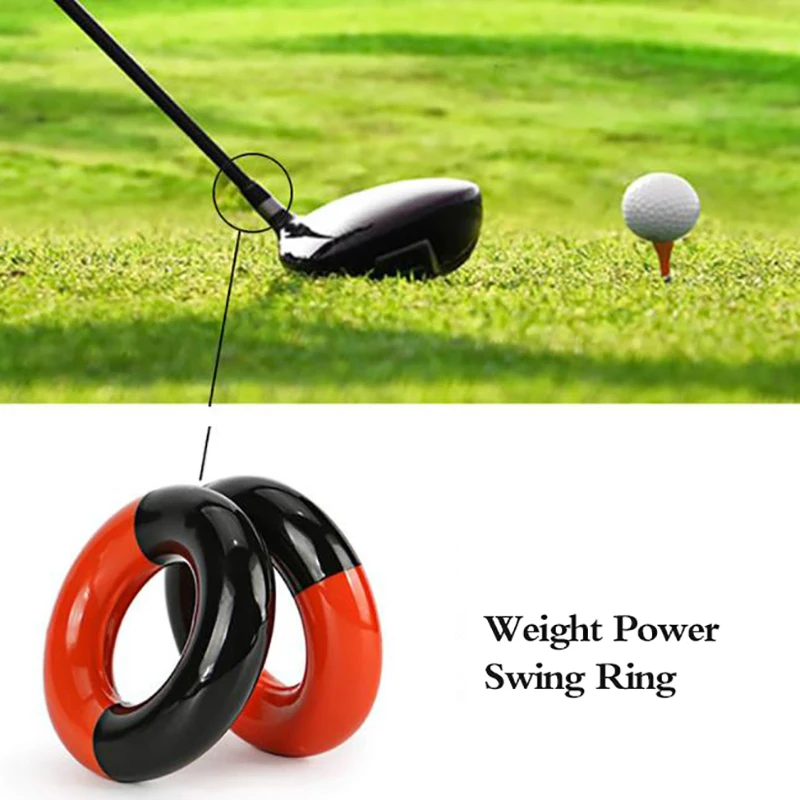 

1 Pcs Round Weight Power Swing Ring for Golf Clubs Warm up Golf Training Aid