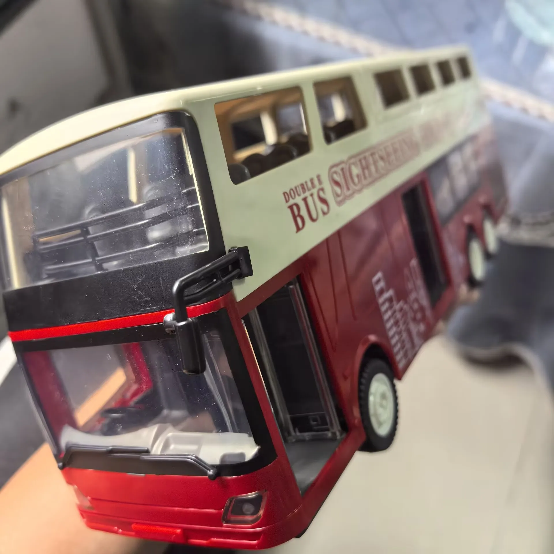 Фото Double E RC E640-003 Два слоя экскурсионного автобуса с дистанционным управлением, рабочие двери, модель грузовика, сделай сам, подарки для мальчиков №2
