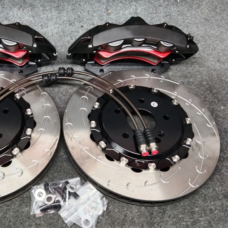 OEM стальной поршень GTS 6 тормозной комплект суппорта переднее колесо с роторами