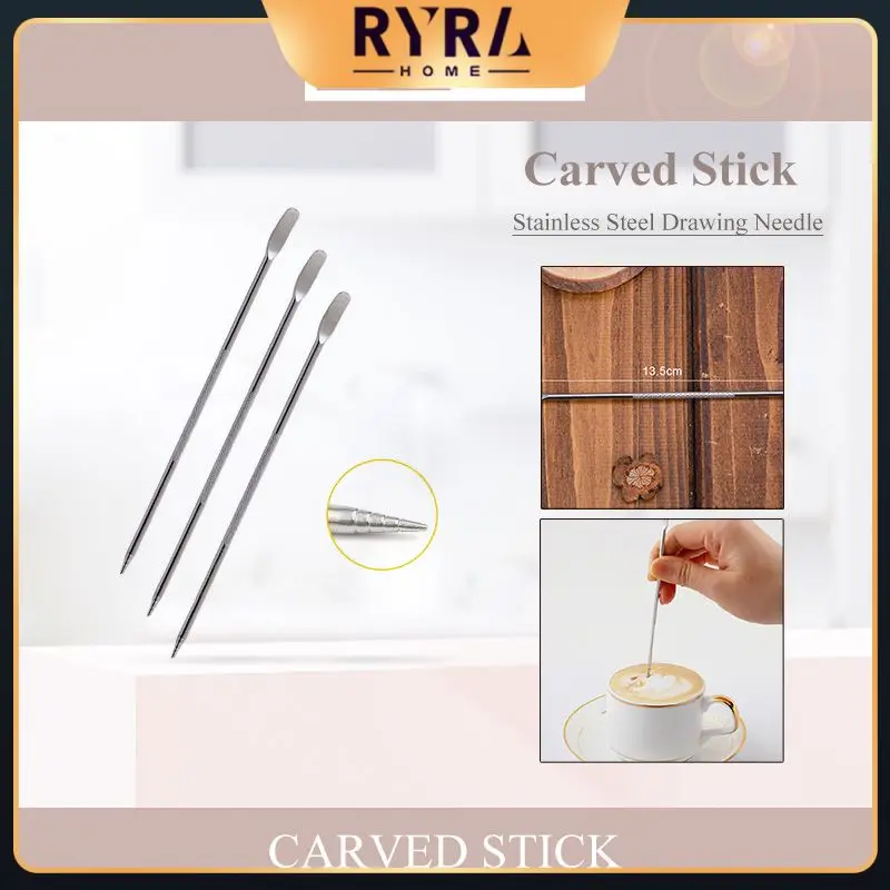 

Useful Tamper Needle Stainless Steel Coffee Decoration Milk Stick Espresso Coffee Cappuccino Latte Kitchen Tools And Gadgets