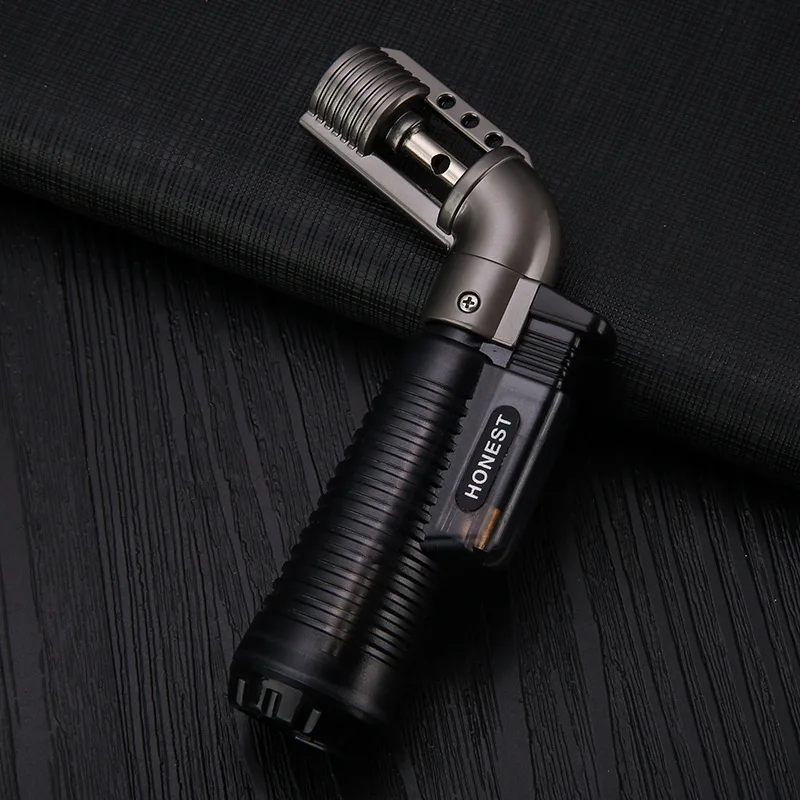 

Welding Gun Jet Lighter Torch Butane Gas Cigar Accessories Pipe Metal Vintage Windproof Inflatable Refill Lighters Gifts For Men